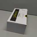 Vivaplex, Amber, 8 ounce, Round Glass Jars, with Black Lids - 8 pack