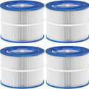 PBF40M Spa Hot Tub Filter Replacement Compatible with Pleatco PBF40M, Bullfrog Spas, Wellspring 30 Coreless 10-00282. 4 Pack (Blue)