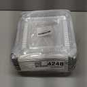 (35 Pack) 8x8 Aluminum Pans with Clear Plastic Lids - Square Baking Cake Pans - Foil Pans with Lids - Disposable Food Containers Great for Cooking, Heating, Storing, Prepping Food