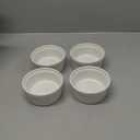 LE TAUCI Ramekins 4 OZ Oven Safe, Creme Brulee Ramekins, Pudding Custard Cups Souffle Ramiken, Dipping Sauce Dishes, Ceramic Ramekin Bowls Set of 6, White