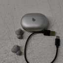 Beats Studio Buds + | True Wireless Noise Cancelling Earbuds, Enhanced Apple & Android Compatibility, Built-in Microphone, Sweat Resistant Bluetooth Headphones, Spatial Audio - Cosmic Silver