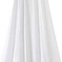 Women White Party Long Skirt Zipper High Waist Pleated Casual A-Line Swing Maxi Skirts, S