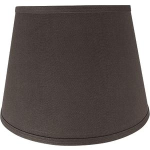 Aspen Creative 58952, Empire Uno Lamp Shade, Dark Reddish Brown, 9" Top x 13" Bottom x 9" Slant Height, Slip UNO 33mm