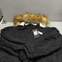 Soularge Women's Winter Plus Size Sherpa Lined Jacket with Detachable Hood (2X, Black)