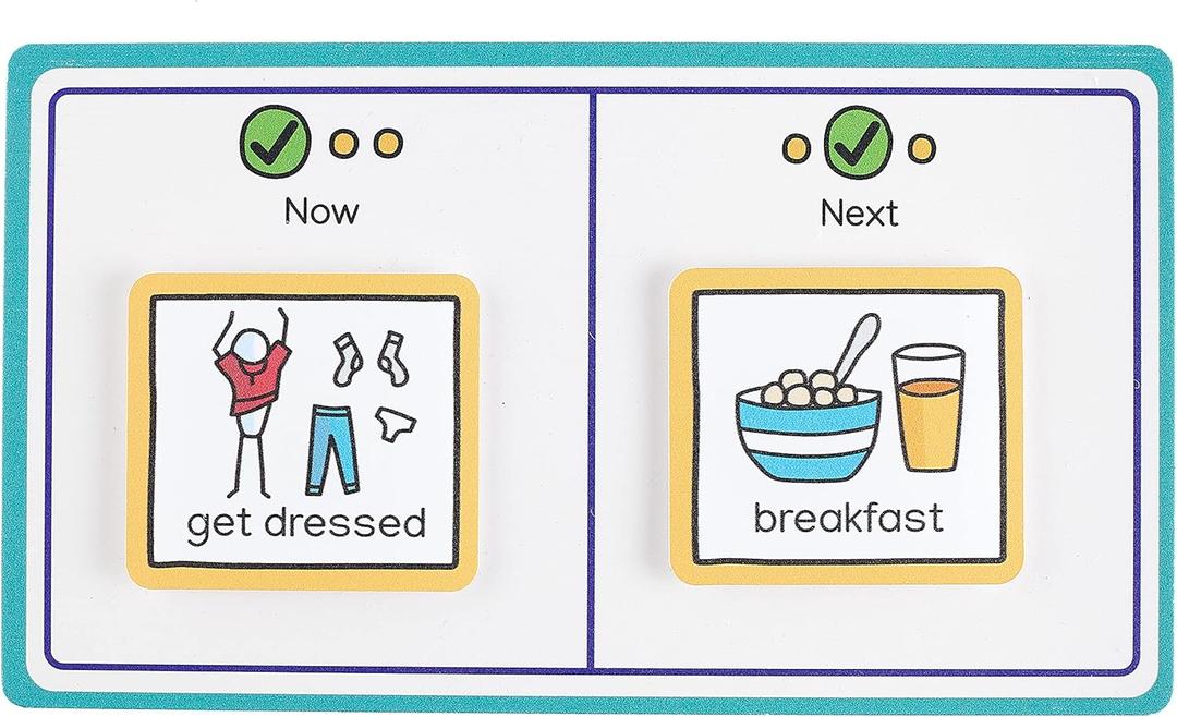 Now and Next Board with 35 Visual Symbols Based Around Life at Home.
