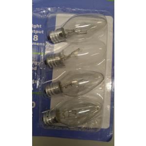 Night Light Clear Light Bulb (10 Lumens, 5 watts, 120 Volts) - Pack of 4