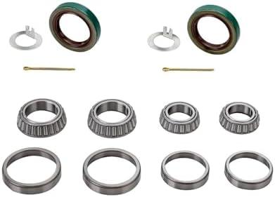 Trailer Bearing kit, Pack of 2 Trailer Axle Bearings Kit L68149 L44649 Fits for 1-3/8'' to 1-1/16'' 3500 Lbs Trailer Axle 1.719'' Grease Seal 10-19#84 Spindle (L44649 L68149 Pack of 2)