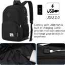 YAMTION Backpack for Men and Women,School Backpack for Teenager,15.6 inch Laptop Bookbag with USB Charging port for Business Work College Travel Trip