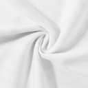 LovelyWholesale Sexy Crop Top for Women Graphic Tees V Neck Ribbed Tank Top (White)