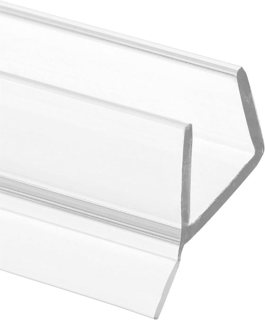 Prime-Line M 6268 Frameless Shower Door Bottom Seal for 1/2 in. Thick Glass Doors, Single Flap, 36 in., Clear Vinyl (Single Pack)