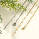 24PCS Gold Curb Necklace Chains for Jewelry Making 2MM 18K Gold PVD Plated Stainless Steel Curb Link Chains Bulk for DIY Necklace