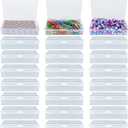 APACALI 30PCS Playing Card Case Clear Plastic Gaming Game Card Holder Organizer, Snaps Closed Clear Card Box Small Hard Plastic Card Storage Box, Empty Trading Card Storage Box 3.8x2.7x0.94 Inch