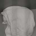 Love's cabin 6 Layer 100% Cotton Muslin Blanket, 108"x90" Muslin King Size Blanket for Bed Couch, Lightweight and Breathable Cotton Gauze for Adult, White