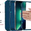 Co-Goldguard for iPhone 13 Pro Max Phone Case3 Layer Durable for iPhone 13 Pro Max Case[Shockproof] [Dropproof] Heavy Duty Protection Phone Case for iPhone 13 Pro Max, 6.7 inch (Blue)
