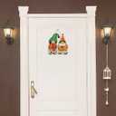 Fall Door Decoration, Welcome Front Door Sign, gnome Decoration, Autumn Pumpkin Patch Sign, Hanging Pumpkin Decorations, Thanksgiving Farmhouse Indoor Outdoor Decor, Housewarming Gift