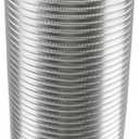Awoco 8 Inches Diameter x 6 Feet Long Semi-Rigid Flexible Aluminum Duct - Ideal for Kitchen, Bathroom, Range Hood Venting (6 ft x 1 pcs)