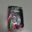 BMJL Women's Tummy Control Swimsuits Ribbed Two Piece Bikini Sets High Waisted Spaghetti Straps Bathing Suit(S, Rainbow Black)