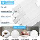 Art3d Peel and Stick Backsplash Tiles 12"x12" White Washed Thicker Design, Self-Adhesive Wall Tile for Kitchen & Bathroom
