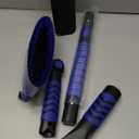 METOWARE 44" Ice Scraper and Snow Brush for Car Windshield, Extendable Heavy Duty Ice Remover with 360 Pivoting Head for SUV Truck, Ergonomic Grip, Blue