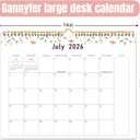 5 x Gannyfer 2026 Wall Calendar, 18-Month Calendar 2026-2027, Use from Jan 2026 to Jun 2027, Large Wall Calendar 2026, 14" x 11", Wall Planner for Your Family, School or Office (3 Stickers Included)