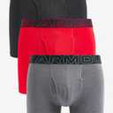 Under Armour Men's 3-Pack Performance Cotton Boxer Brief, 3" Inseam, All-Day Comfort & Ultra-Soft, Size L