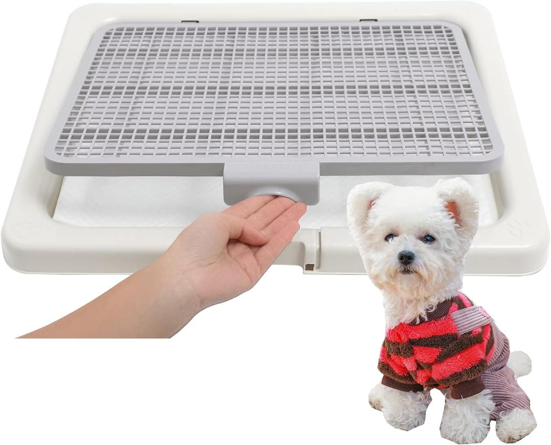 Smart Paws 3 Sizes Small Puppy Dog Toilet,Poodles Training Tray,Yorkie Pet Pads Holder (21.65x17.71 Inch (Pack of 1))