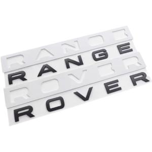 Car Emblems Badge for Land Rover Range Rover/Range Rover Sport/Range Rover Velar,1PCS/2PCS DIY Badge Decoration Hood Body Exclusive Logo Sticker Self-Adhesive Modification Replacement Accessories (MatteBlack)