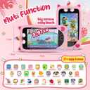 Kids Smart Phone for Boys & Girls, 3.97" Touchscreen Learning Toddler Toy Phone with Dual Camera, 200+ STEM Games, Music Player, Ideal Educational Gifts for Ages 3-10 Christmas, Birthday, Travel, Child-size