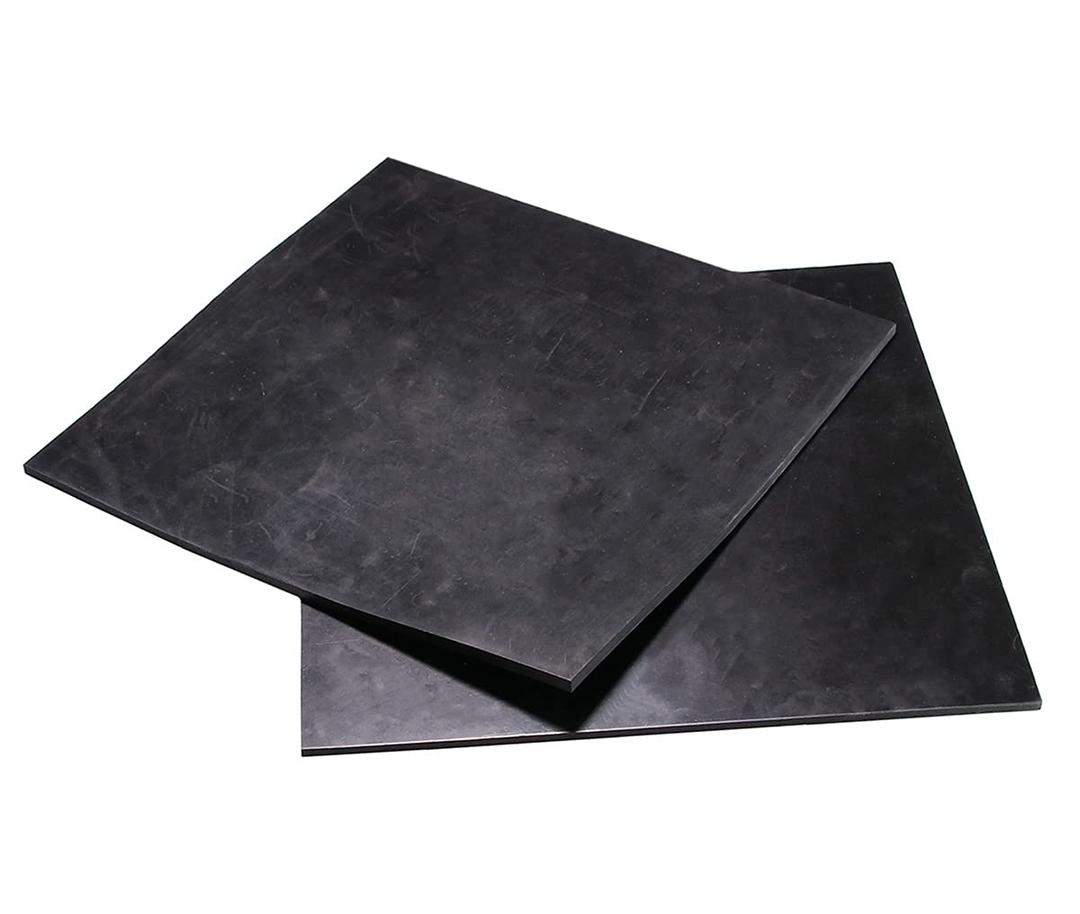 NABOWAN Solid Rubber Sheets,Strips,Rolls 1/4" (.250") Thick x 8" Wide x 8" Long (Pack of 2) Neoprene Rubber, Perfect for DIY Gasket Material, Sealing, Liner, Shield, Padding, Mat