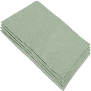 4pcs Double Table Napkin Heat Resistant Serviette Cloth Non Slip Design for Elegant Dining for Weddings Parties (Green)