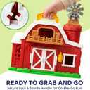 Toddler Farm Toys for 2 3 Year Old-All-in-One Barn Toy Set with Farm Animal Figures for Toddlers,Tractor&Fence,Educational Montessori-style Play Sets with Light&Sounds,Pretend Play Gift for Boys Girls