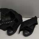 Momuk Long Rivet Knee High Canvas Boots Punk Style for Women & Girls Size 10