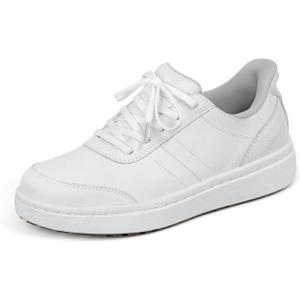 Orthofeet Women's Orthopedic Wander Hands-Free Leather Slip-On Dress Sneaker, 7.5