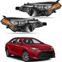 labwork Headlights Assembly Replacement for Toyota Corolla L/LE/LE ECO 2017-2019 Headlamps Front lights for Driver and Passenger Side