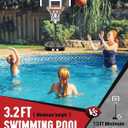 Seray Kids Basketball Hoop Outdoor 3.2-7.2FT 10s-Quick-Adjust, Swimming Pool Basketball Hoop for Kid/Adult/Toddler in Poolside/Backyard/Driveway/Indoor, 29 in Shatterproof Backboard and Enlarged Base