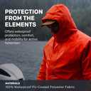 Grundens Mens Neptune Commercial Fishing Jacket | Waterproof, Adjustable (X-Large, Orange)