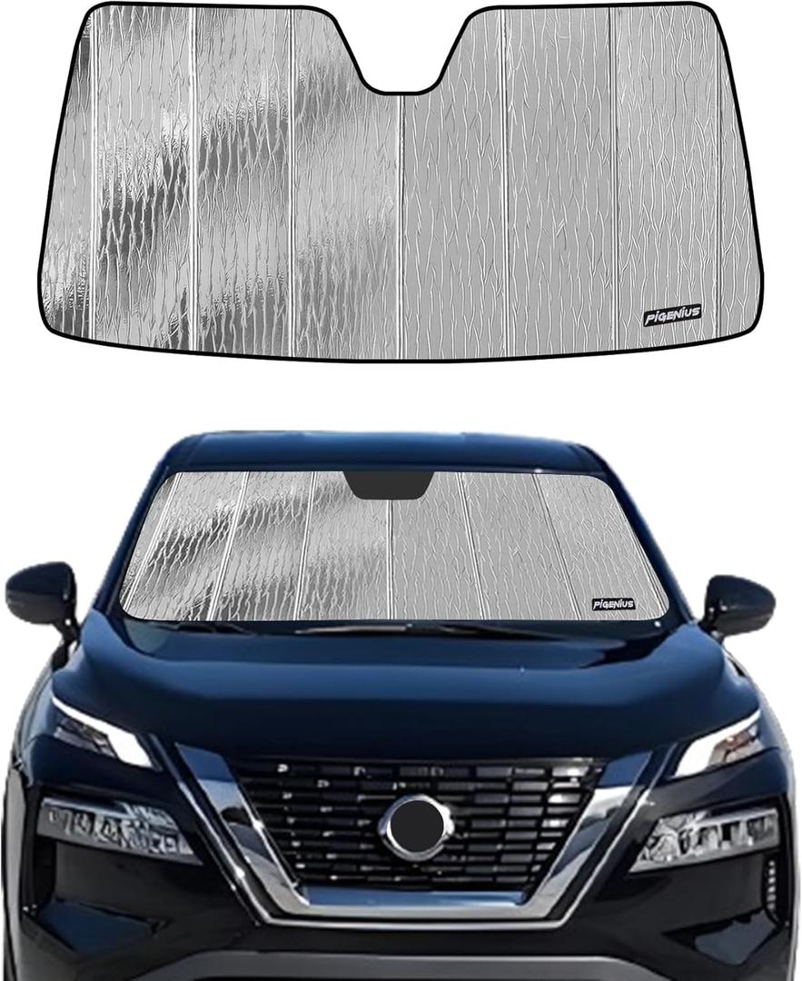 Pigenius Windshield Sunshade for Nissan Rogue 2021-2026 Front Window Sun Shade - AstraGuard (Silver)