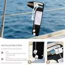 YESiDEA PT-1 Sailboat Rigging Tension Gauge, Professional Hands-Free Marine Rigging Tool, Suitbable for Cable Rigs, Wire Rope, for Cable Diameters of 3/32, 1/8 and 5/32 inch, 800lbs