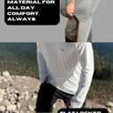 2 x Mens Dry-Fit UPF 50+ Sun Shirt Hooded, Fishing Shirts for Men Long Sleeve, SPF Shirts for Men, Men's Rash Guard