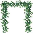 Sggvecsy 3 Pcs Artificial Ivy Vines Kit 6.4Ft Odorless Silk Ivy Garland with Green Leaves Fake Hanging Plants Artificial Greenery Decor for Wedding Home Wall Party Indoor Outdoor Decoration