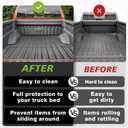 TripleAliners Truck Mat Compatible with 2015-2022 Chevy Colorado/GMC Canyon 5FT Accessories, Truck Bed Mat Heavy Duty Custom Fit All Weather Protection TPE Pickup Liner