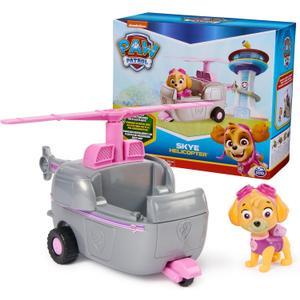 Paw Patrol, Skyes Helicopter, Toy Vehicle with Collectible Action Figure, Sustainably Minded Kids Toys for Boys & Girls Ages 3 and Up