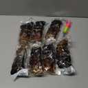 Vomella GoGo Curl Crochet Hair 8 Packs Water Wave Hair 10 Inch Curly Crochet Hair for Women Short Beach Curl Hair Synthetic Deep Twist Hair Extensions(1B/30/27#)