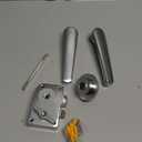 Qiilu RV Door, RV Door Locks for Travel, Locking Door Levers Toilet Bathroom Bedroom Handle Knob Polished Chrome for RV Yacht