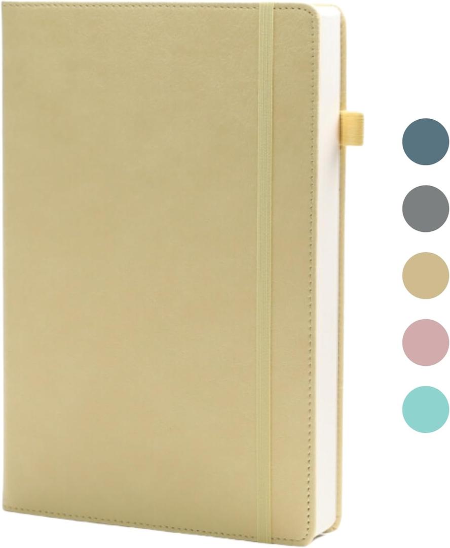 2025-2026 Daily Planner, Undated, Monthly & Weekly Planner, Large 9.6""  6.4""  1.26"" B5, Gratitude & Reflection Journal, Priority To-do List, One Page Per Day (Yellow)