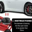 Jack Pad for Porsche 911 964 991 993 996 Turbo 997 Cayman Boxster Rubber Jack Stand Pucks Adapter Lifting Car 2 Pack