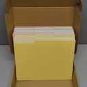 SUNEE File Folders, 100 Pack Manilla Folders 8.5 x 11, 10 Colors Folder Office Organization Home School Folders for Documents Files Paper