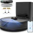 Bagotte Robot Vacuum and Mop Combo with LiDAR Navigation, Self-Emptying Robotic Vacuums Cleaner with 6000Pa Super Power, Mapping, 90 Days Hands-Free, Fast Home Mapping for Pet Hair, Hard Floors