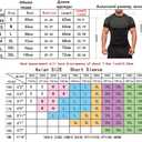 Men's Athletic Compression Short Sleeve Shirt, Breathable Quick Dry Gym Workout Top, Stretch Performance Sportswear (Black, XL)