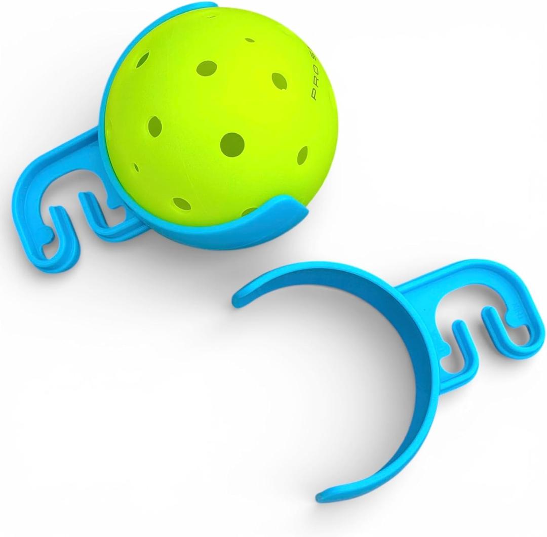 PKLclip Pickleball Ball Holder  Fence & Net Clip Accessory, Holds Pickleballs Securely, Easy Ball Manager for Courts (4-Pack)